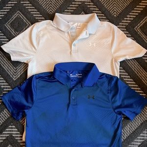 UNDER ARMOUR Youth/Boys Size XL Performace Polo Set of 2